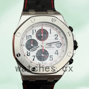 Audemars Piguet Royal Oak Offshore 26170ST.OO.D101CR.02-2 43mm Men's Leather Strap Silver-tone