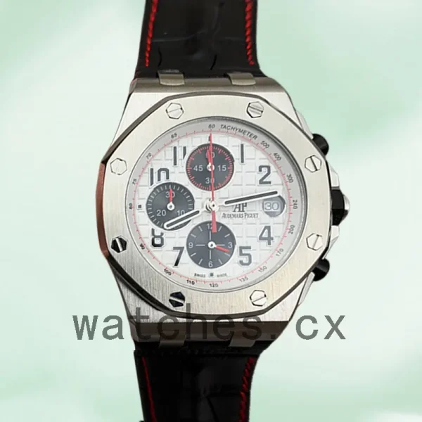 Audemars Piguet Royal Oak Offshore 26170ST.OO.D101CR.02-2 43mm Men's Leather Strap Silver-tone - Image 2