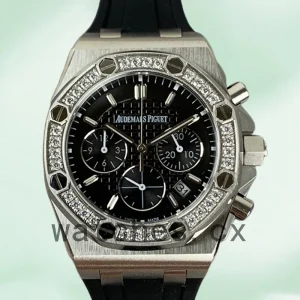 Audemars Piguet Royal Oak Offshore Men's 26231ST.ZZ.D002CA.01 37mm Black Dial Rubber Band