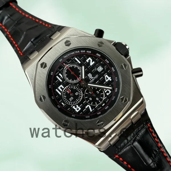 Audemars Piguet Royal Oak Offshore Men's 43mm 26470ST.OO.A028CR.01 Quartz/Automatic Black Dial - Image 3