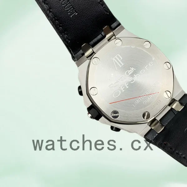 Audemars Piguet Royal Oak Offshore Men's 43mm 26470ST.OO.A101CR.01 Black Dial Leather Strap - Image 3