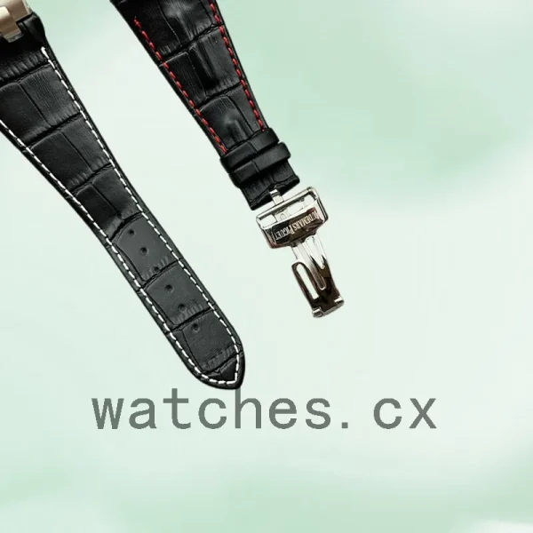 Audemars Piguet Royal Oak Offshore Men's 43mm 26470ST.OO.A101CR.01 Black Dial Leather Strap - Image 4