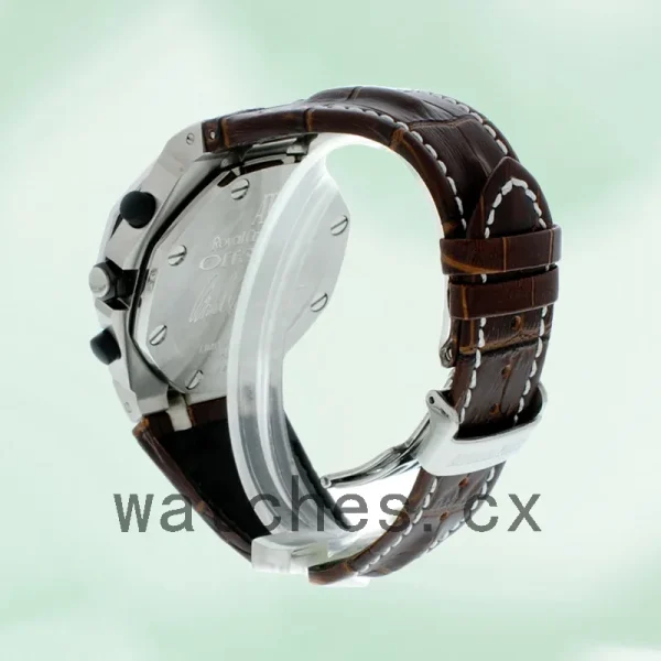 Audemars Piguet Royal Oak Offshore 26470ST.OO.A801CR.01 43mm Men's Leather Strap Silver-tone - Image 4