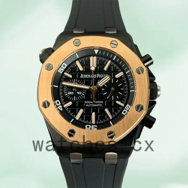 Audemars Piguet Royal Oak Offshore Diver 26703ST-BKR04 Men's 43mm Quartz/Automatic - Image 2