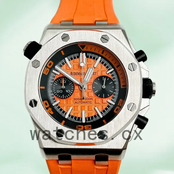 Audemars Piguet Royal Oak Offshore Diver 42mm 26703ST.OO.A070CA.01 Men's Rubber Band Orange Dial