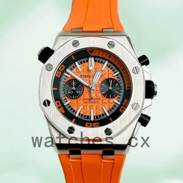 Audemars Piguet Royal Oak Offshore Diver 42mm 26703ST.OO.A070CA.01 Men's Rubber Band Orange Dial - Image 2