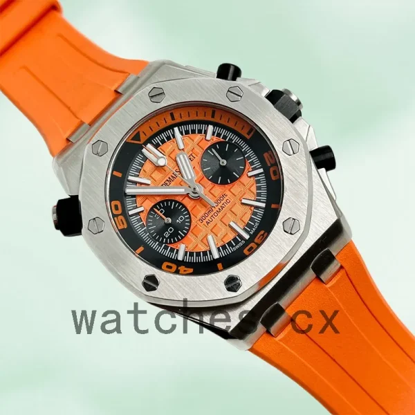 Audemars Piguet Royal Oak Offshore Diver 42mm 26703ST.OO.A070CA.01 Men's Rubber Band Orange Dial - Image 3