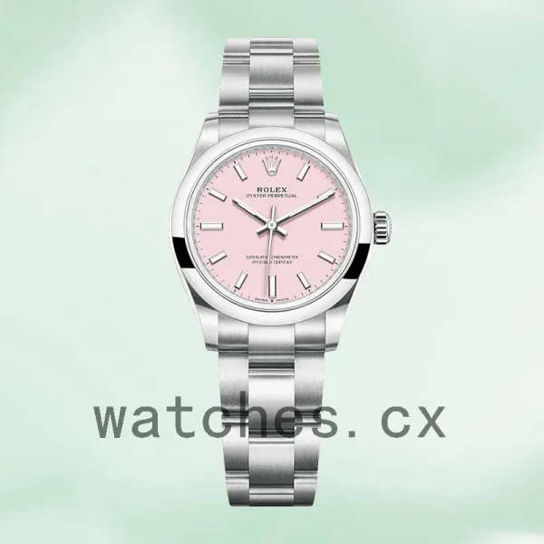 Rolex Oyster Perpetual m277200-0009 31mm Ladies Automatic Pink Dial - Image 2