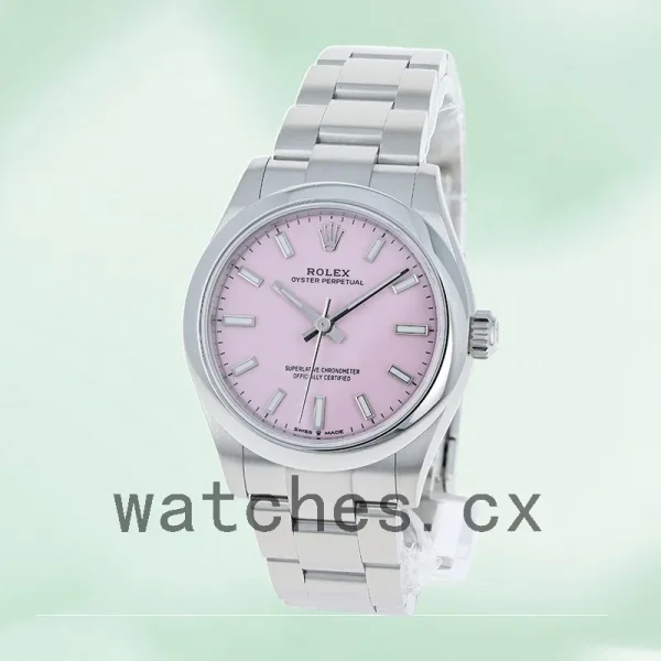 Rolex Oyster Perpetual m277200-0009 31mm Ladies Automatic Pink Dial - Image 3