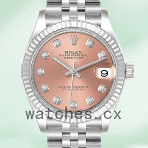 Rolex Datejust 31mm m278274-0032 Ladies Jubilee Bracelet Pink Dial