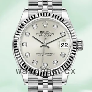 Rolex Datejust m278274-0030 Ladies 31mm Jubilee Bracelet Silver-tone