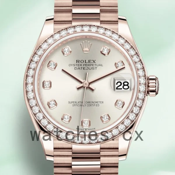 Rolex Datejust Ladies 31mm m278285rbr-0030 Automatic President Bracelet