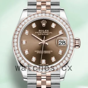 Rolex Datejust m278381rbr-0028 31mm Ladies Chocolate Dial