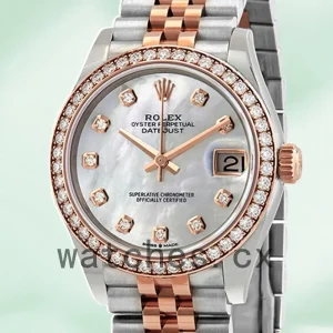 Rolex Datejust m278381rbr-0026 Ladies 31mm Mother of Pearl Dial Silver-tone
