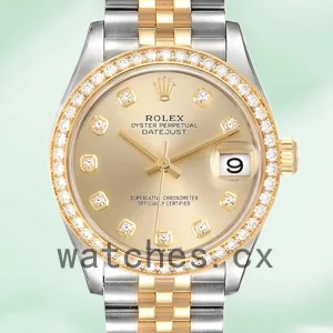 Rolex Datejust Ladies 31mm m278383rbr-0026 Champagne Dial Jubilee Bracelet