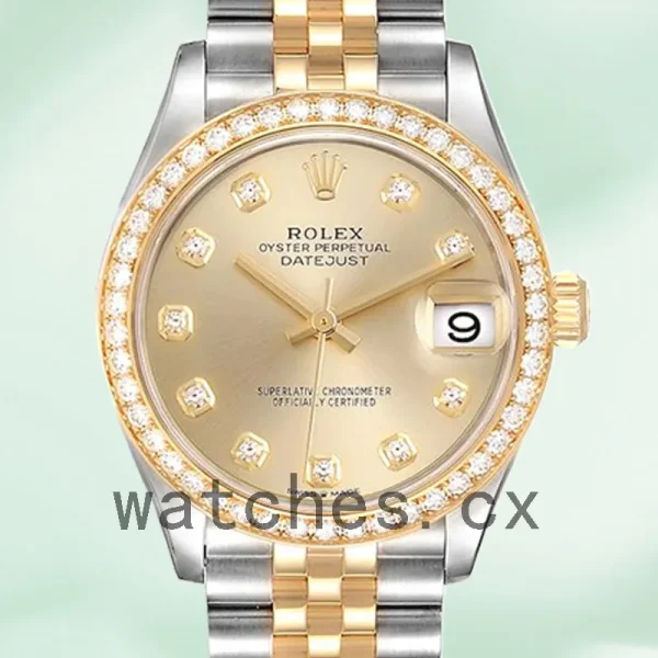 Rolex Datejust Ladies 31mm m278383rbr-0026 Champagne Dial Jubilee Bracelet