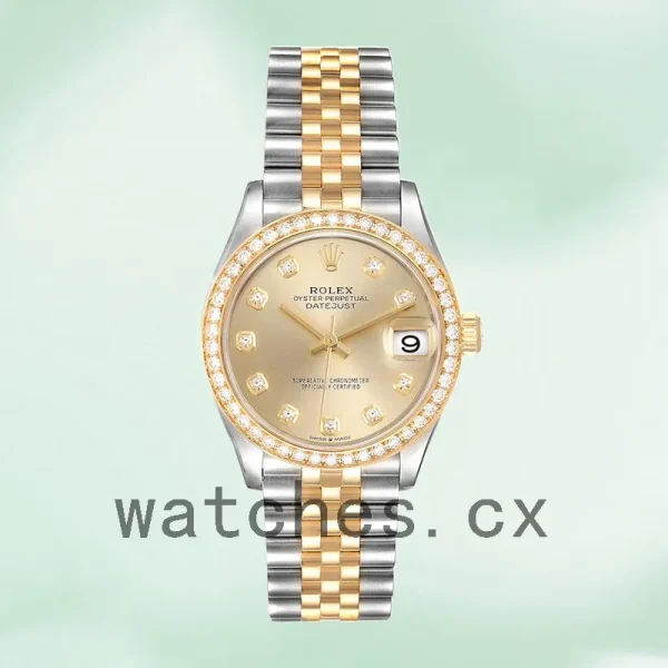 Rolex Datejust Ladies 31mm m278383rbr-0026 Champagne Dial Jubilee Bracelet - Image 2