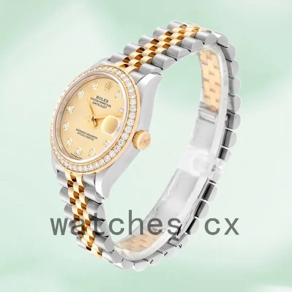 Rolex Datejust Ladies 31mm m278383rbr-0026 Champagne Dial Jubilee Bracelet - Image 3