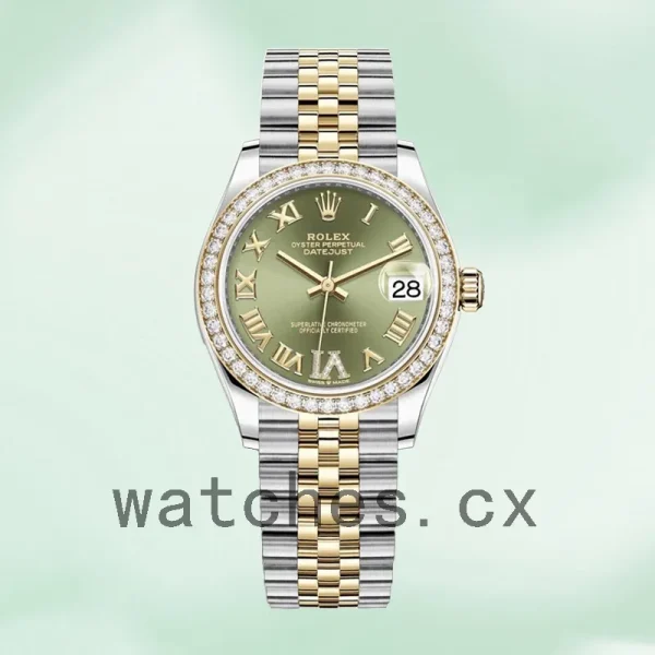 Rolex Datejust m278383rbr-0016 31mm Ladies Silver-tone Green Dial - Image 2
