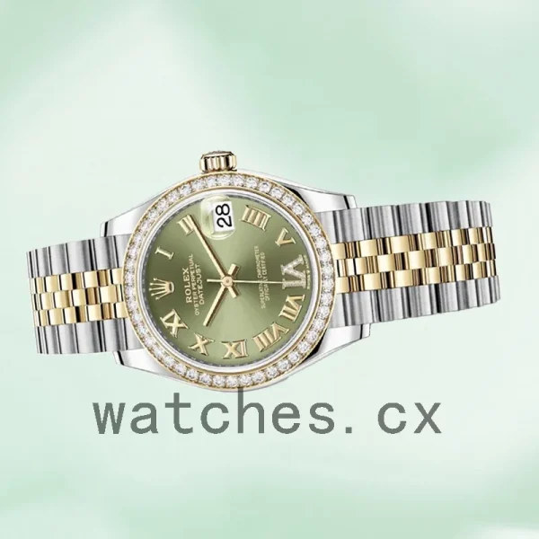 Rolex Datejust m278383rbr-0016 31mm Ladies Silver-tone Green Dial - Image 3