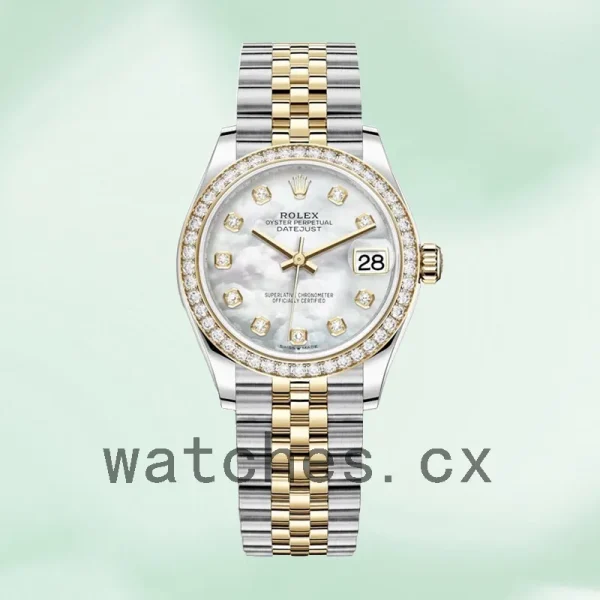 Rolex Datejust m278383rbr-0028 31mm Ladies Jubilee Bracelet Mother of Pearl Dial - Image 2
