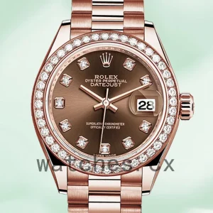 Rolex Datejust 28mm 279135rbr-0017 Ladies President Bracelet/Jubilee Bracelet Rose Gold-tone
