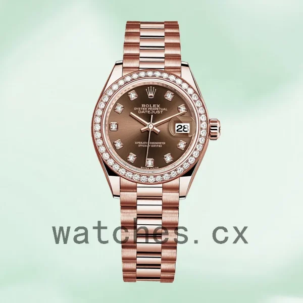 Rolex Datejust 28mm 279135rbr-0017 Ladies President Bracelet/Jubilee Bracelet Rose Gold-tone - Image 2
