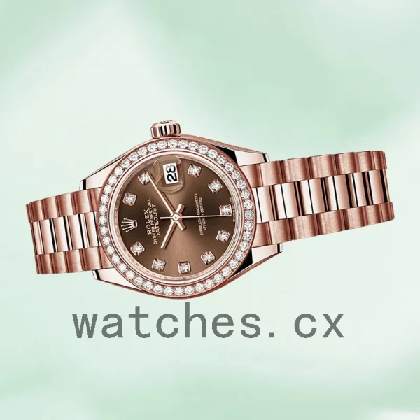 Rolex Datejust 28mm 279135rbr-0017 Ladies President Bracelet/Jubilee Bracelet Rose Gold-tone - Image 3