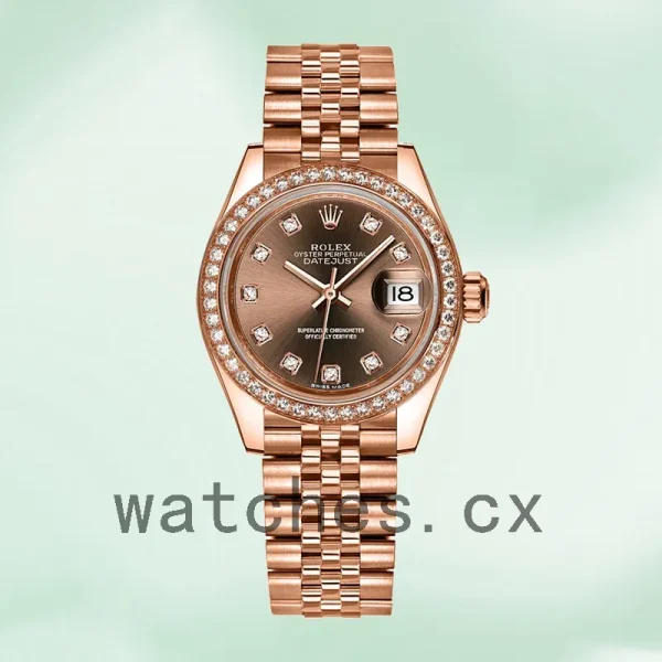 Rolex Datejust 28mm 279135rbr-0017 Ladies President Bracelet/Jubilee Bracelet Rose Gold-tone - Image 5