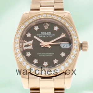 Rolex Datejust 28mm m279135rbr-0001 Ladies Automatic Rose Gold-tone