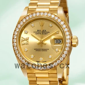 Rolex Datejust m279138rbr-0006 28mm Ladies Champagne Diamond Dial