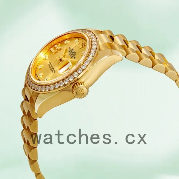 Rolex Datejust m279138rbr-0006 28mm Ladies Champagne Diamond Dial - Image 3