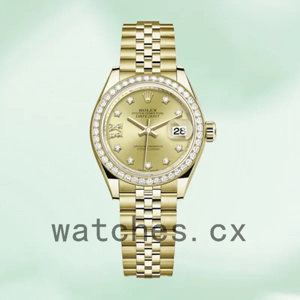 Rolex Datejust m279138rbr-0006 28mm Ladies Champagne Diamond Dial - Image 5
