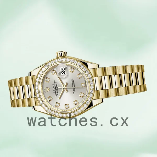 Rolex Datejust Ladies 28mm m279138rbr-0019 Silver Dial President Bracelet/Jubilee Bracelet - Image 3