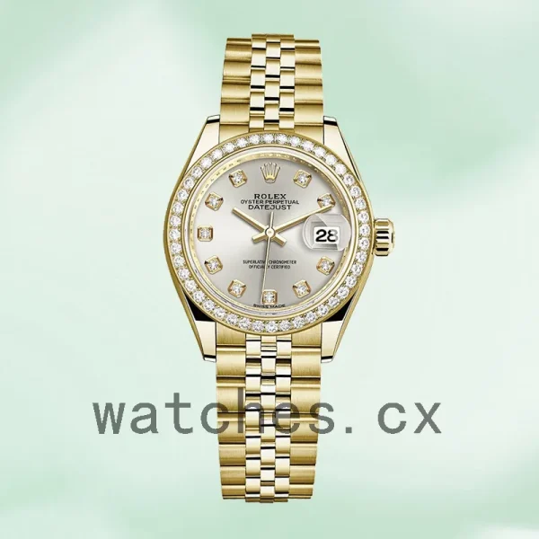 Rolex Datejust Ladies 28mm m279138rbr-0019 Silver Dial President Bracelet/Jubilee Bracelet - Image 5