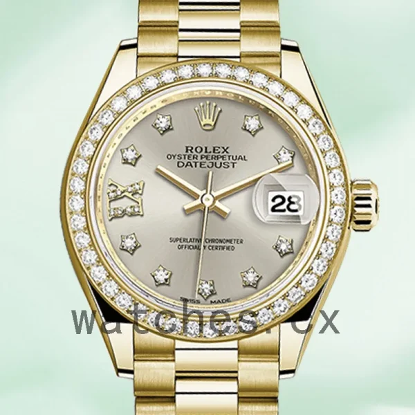 Rolex Datejust m279138rbr-0001 28mm Ladies Gold-tone Automatic