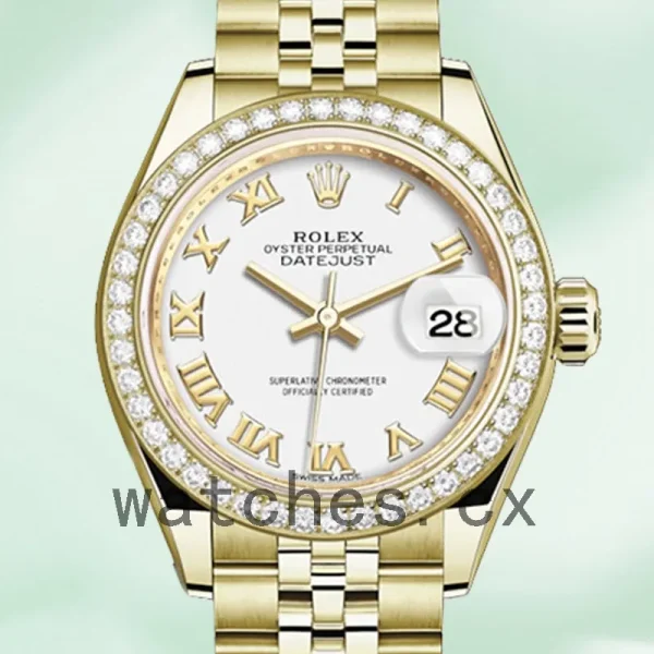 Rolex Datejust 28mm m279138rbr-0032 Ladies White Dial
