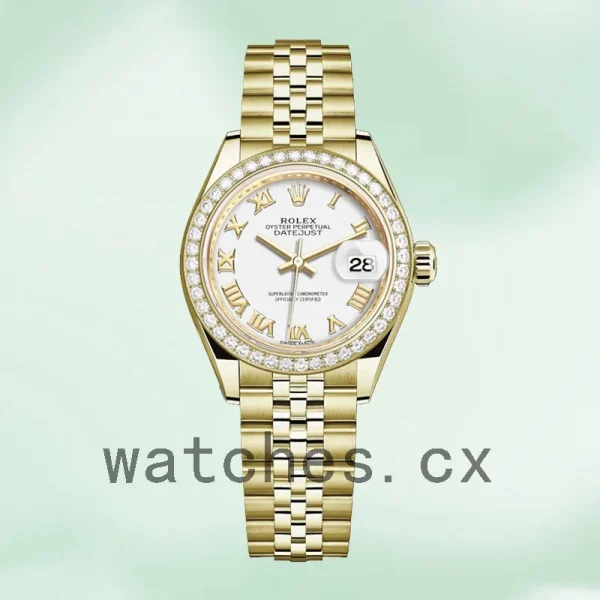 Rolex Datejust 28mm m279138rbr-0032 Ladies White Dial - Image 2
