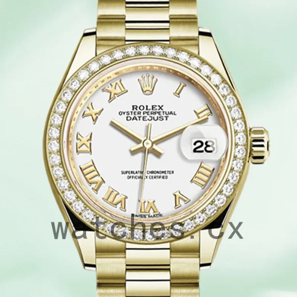 Rolex Datejust m279138rbr-0031 28mm Ladies President Bracelet