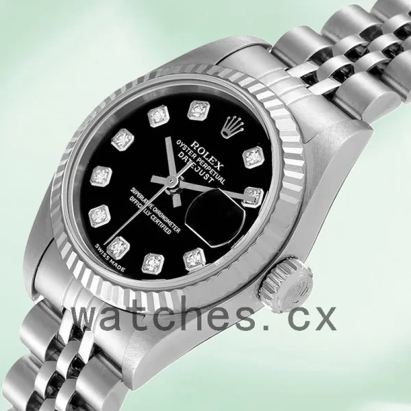 Rolex Datejust 28mm 279174 Ladies Silver-tone Black Dial - Image 4