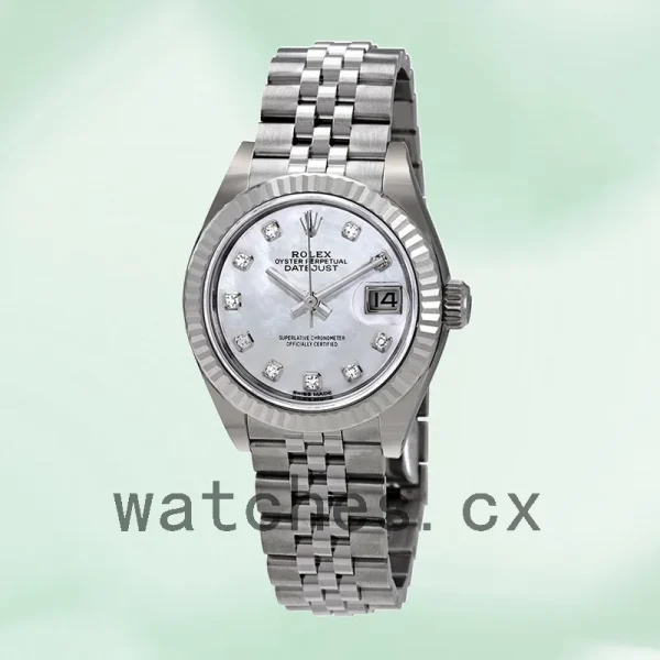 Rolex Datejust 28mm Ladies m279174-0009 Mother of Pearl Dial - Image 2