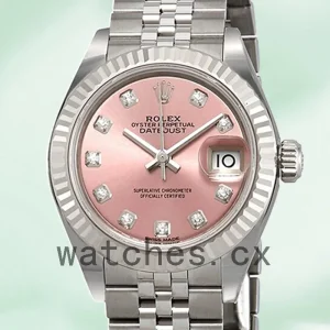 Rolex Datejust 28mm m279174-0003 Ladies Silver-tone Pink Dial
