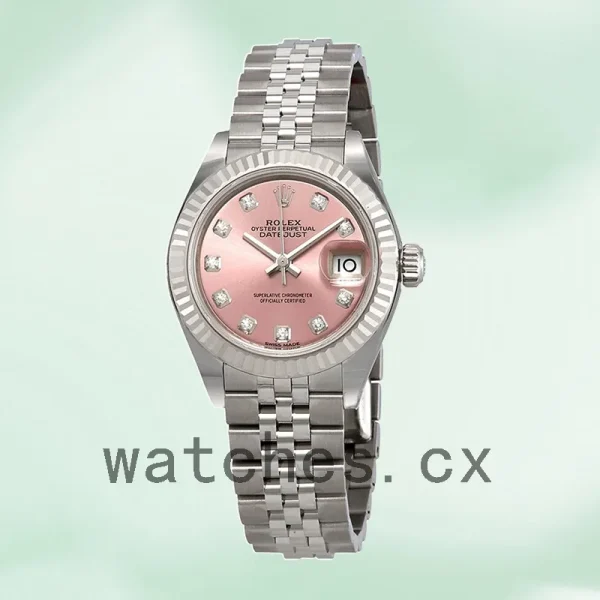 Rolex Datejust 28mm m279174-0003 Ladies Silver-tone Pink Dial - Image 2