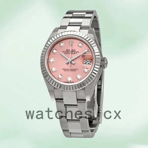 Rolex Datejust 28mm Ladies m279174-0004 Oyster Bracelet Silver-tone - Image 2