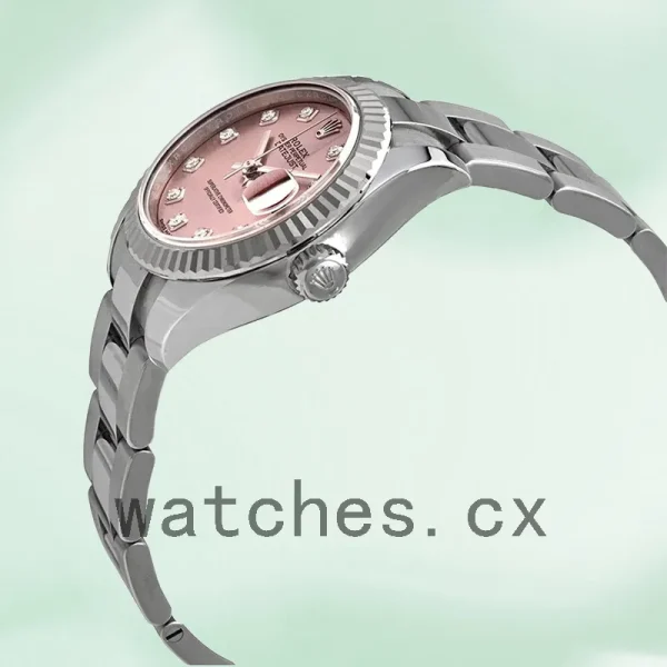 Rolex Datejust 28mm Ladies m279174-0004 Oyster Bracelet Silver-tone - Image 3