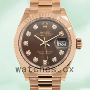 Rolex Datejust m279175-0016 28mm Ladies Rose Gold-tone Automatic