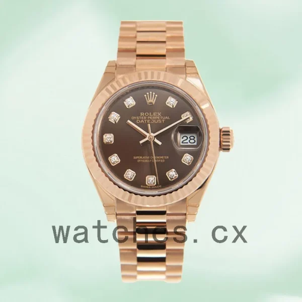 Rolex Datejust m279175-0016 28mm Ladies Rose Gold-tone Automatic - Image 2