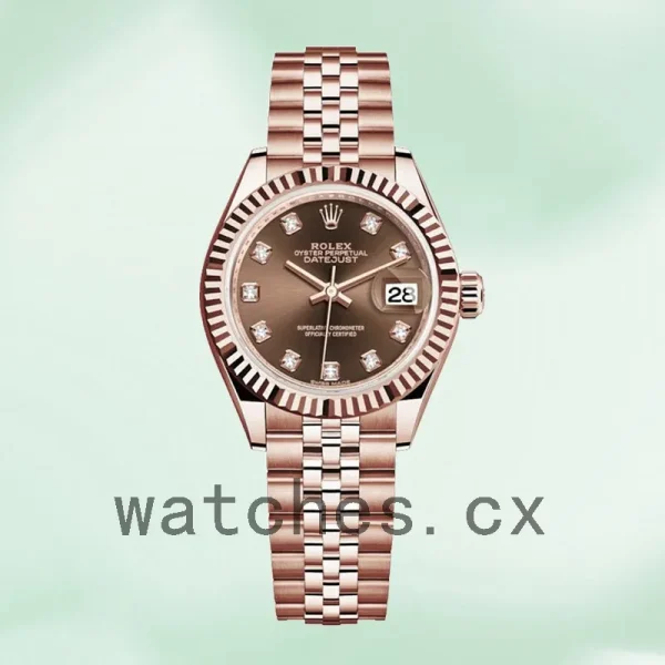 Rolex Datejust m279175-0016 28mm Ladies Rose Gold-tone Automatic - Image 5