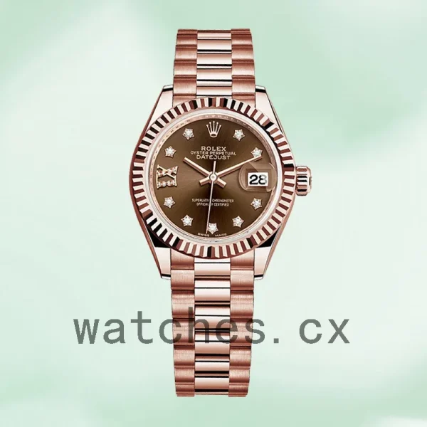 Rolex Datejust m279175-0002 Ladies 28mm Chocolate Diamond Dial - Image 2