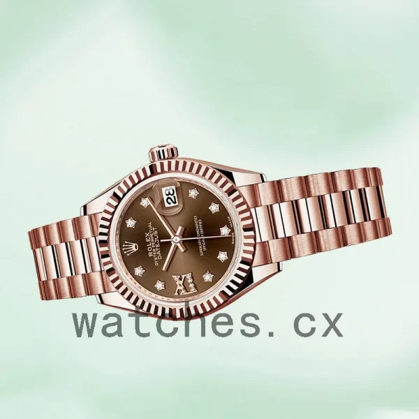 Rolex Datejust m279175-0002 Ladies 28mm Chocolate Diamond Dial - Image 3